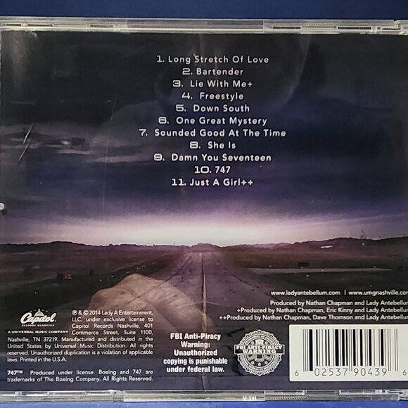 Lady Antebellum – 747 (2014) Previously Owned CD - Picture 2 of 4